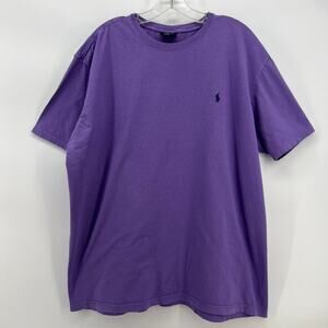 Polo Ralph Lauren Men’s Purple T-Shirt XL Pony Logo Cotton Classic Tee Shirt